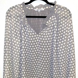 ROSE & Olive. Long sleeve polka dot top